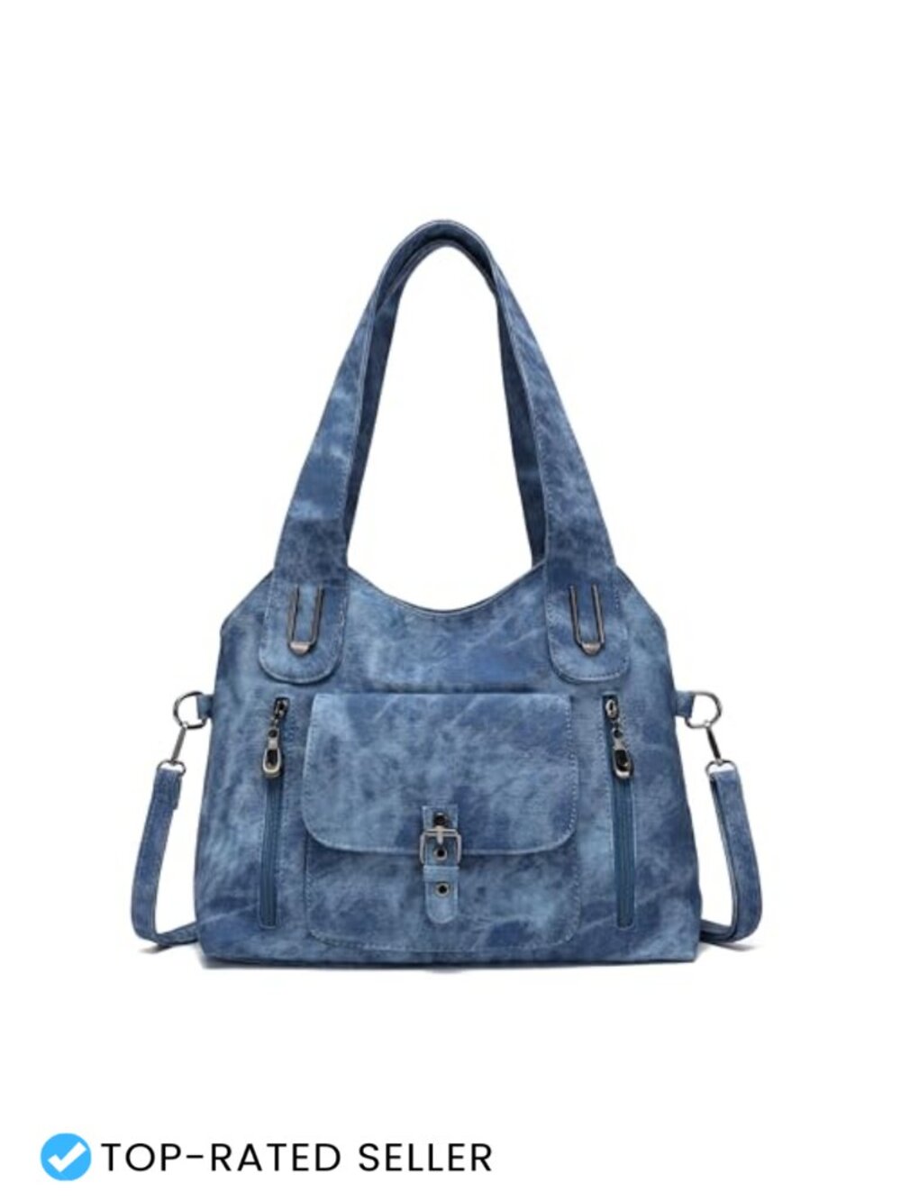 Vintage Crossbody City Bag Women Retro Washed Shoulder Slouchy Y2K Handbag